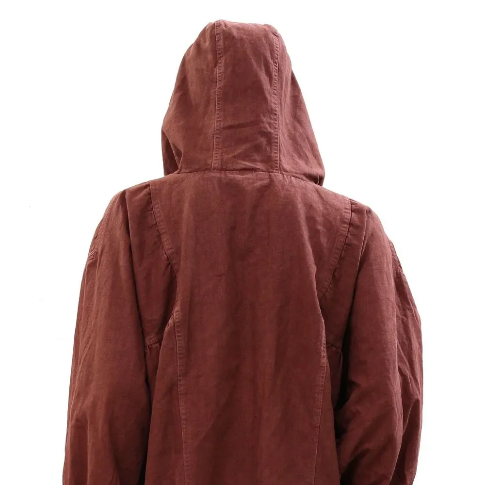 Free People Donny Anorak Utility Hoodie Jacket Top Oversized Zip-Up L 287760